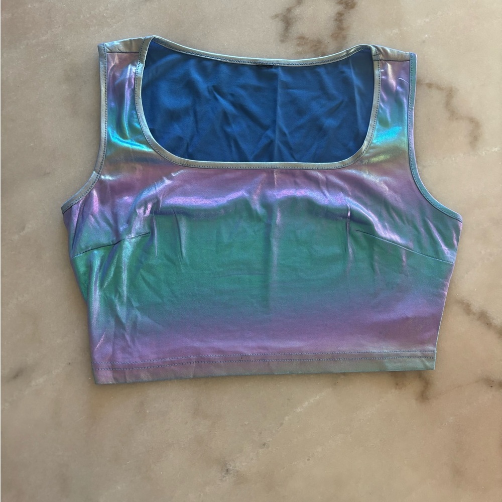 Iridescent Crop Top